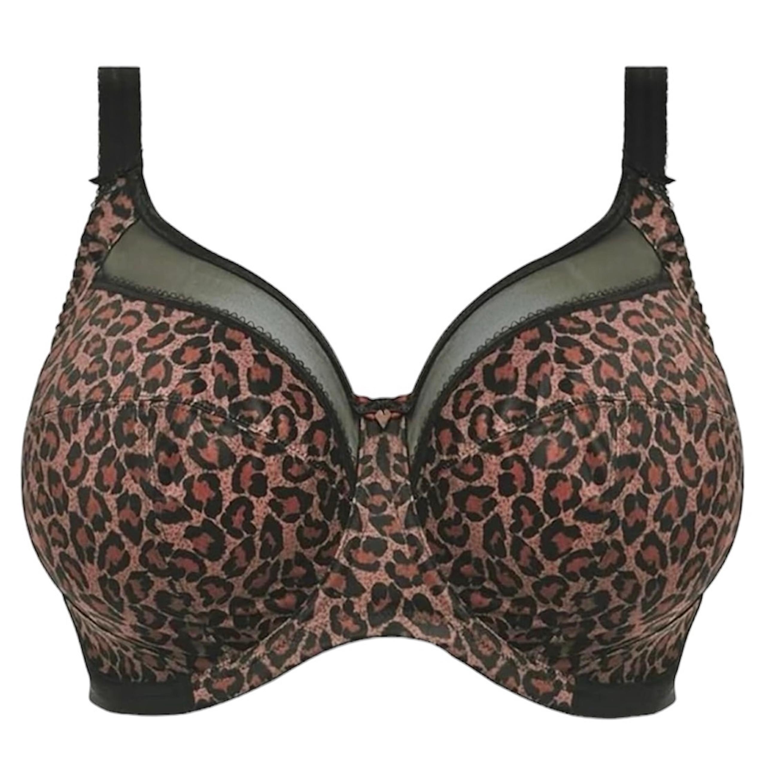 40G Kayla Leopard Underwire Full Coverage Bra! NEW! - Goddess