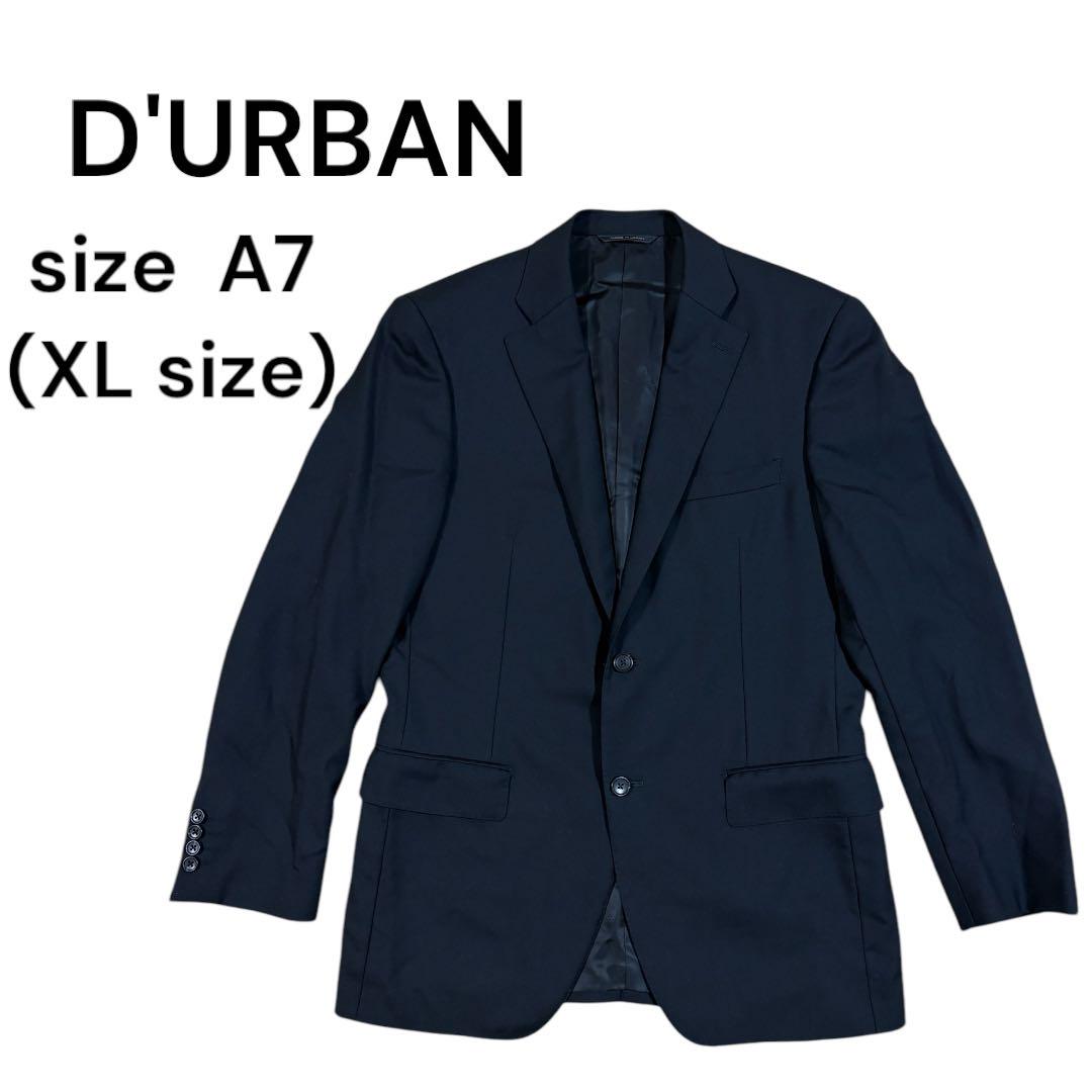 Durban Lazzo Suit Jacket, Silk Blend, Black, Men's, A7 XL 1548