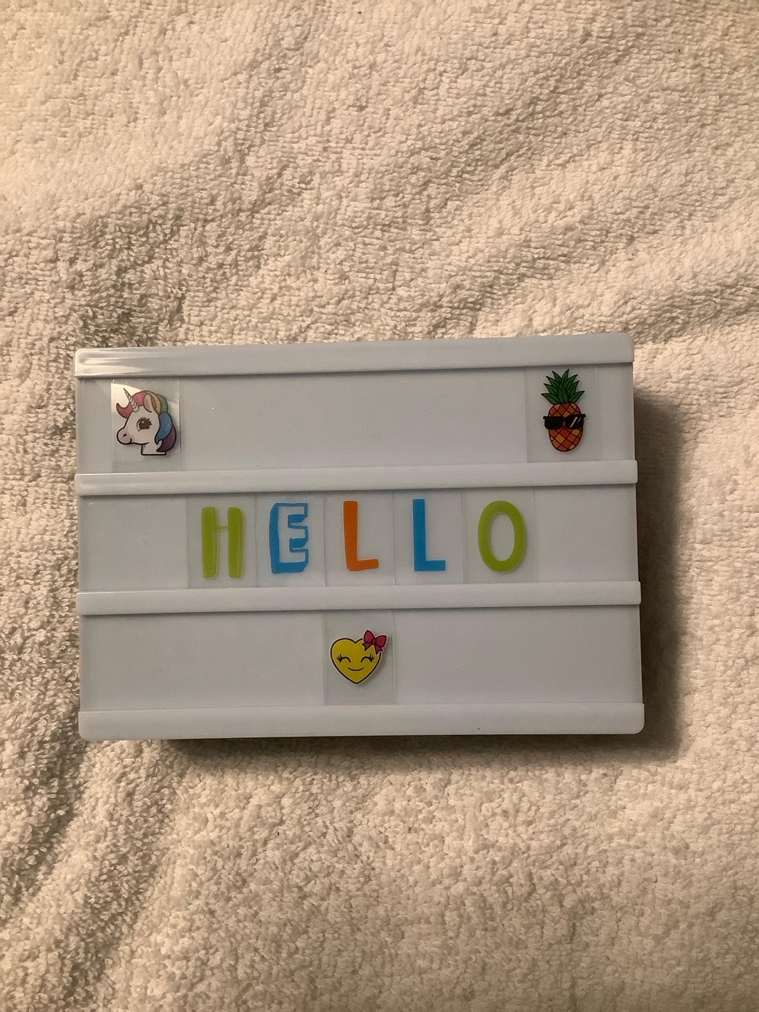 Lighted mini message box