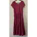 Soft Surroundings Kara Dress Large Berry Pink Maxi Viscose Tiered Boho NWT