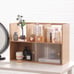 Bamboo Desktop Organizer, Large Desktop Bookshelf, Desktop Makeup Storage Shelf