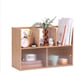 Bamboo Desktop Organizer, Large Desktop Bookshelf, Desktop Makeup Storage Shelf