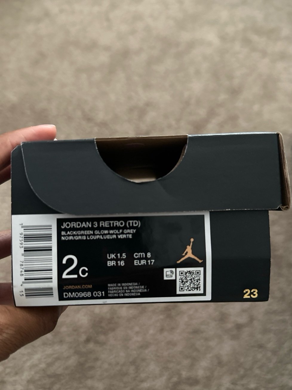 Jordan 3 Green Glow