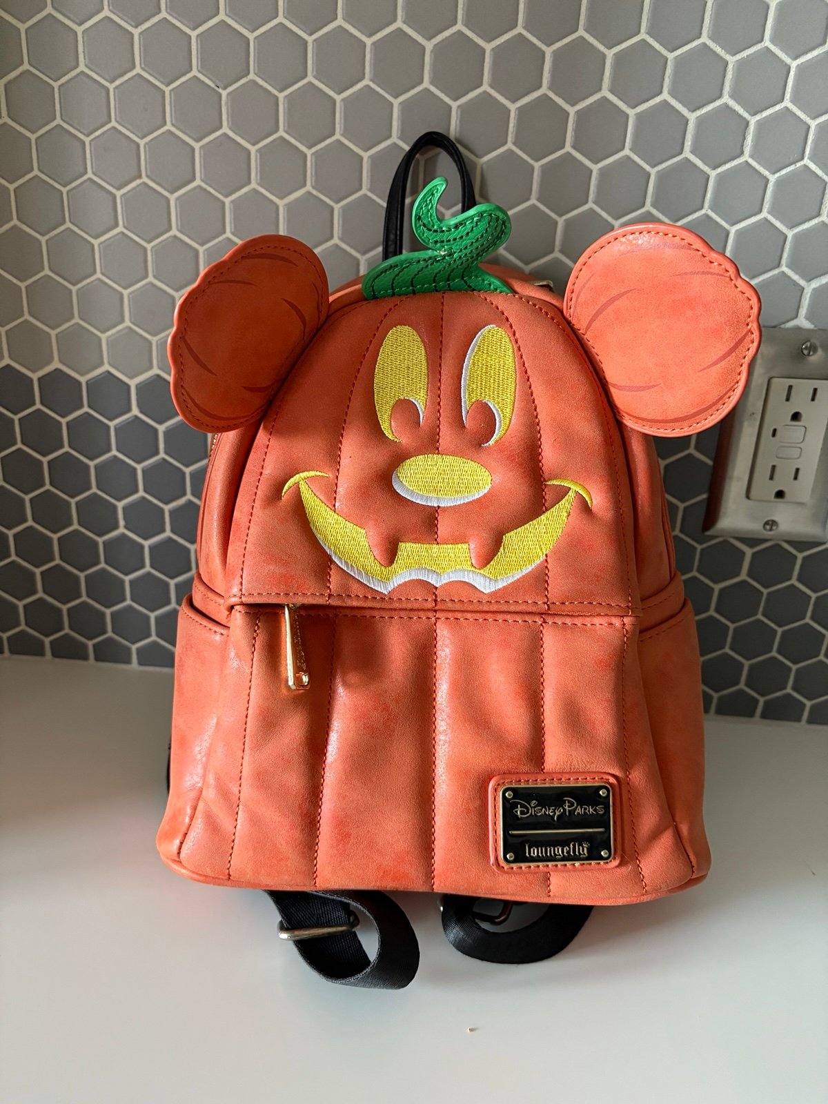 Loungefly Mickey Pumpkin Halloween Mini Backpack