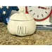 Rae Dunn pumpkin canister white fall