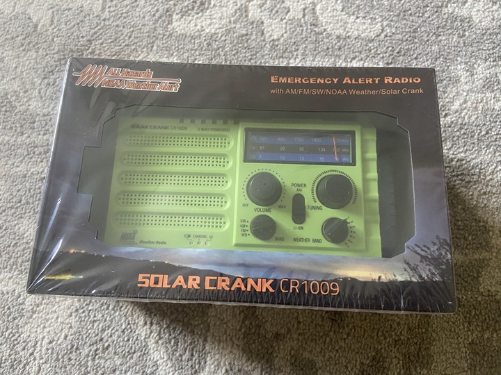 Weather Radio, Emergency Hand Crank Radio with Solar Charger, Portable Battery