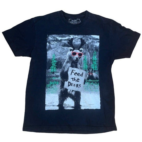 Riot Society Feed the Deers Cotton sz sm