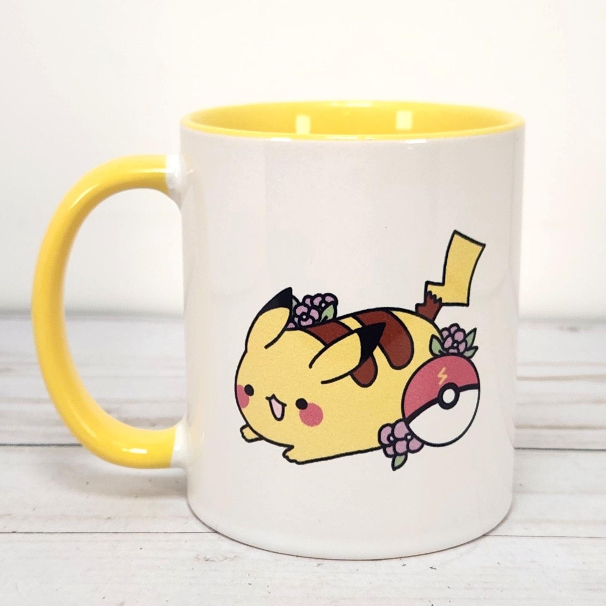 Pokémon Pikachu Ceramic Coffee Mug 12 oz Licensed Yellow Cup - Collectible Gift