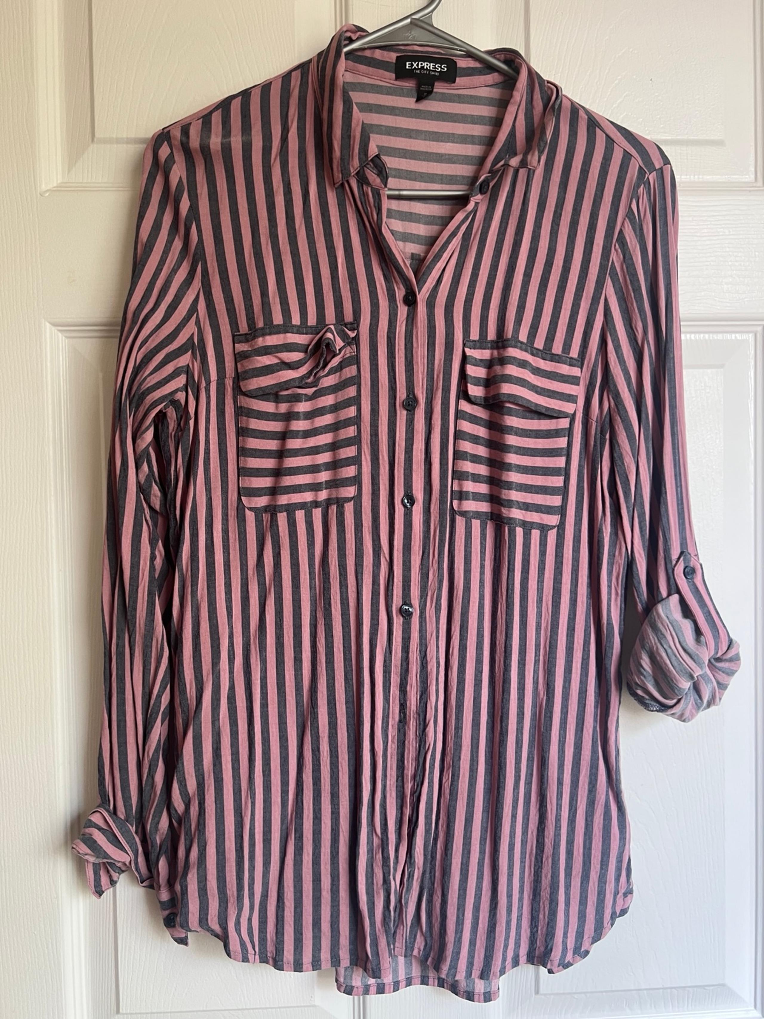 Express Button Down Long Sleeve Shirt