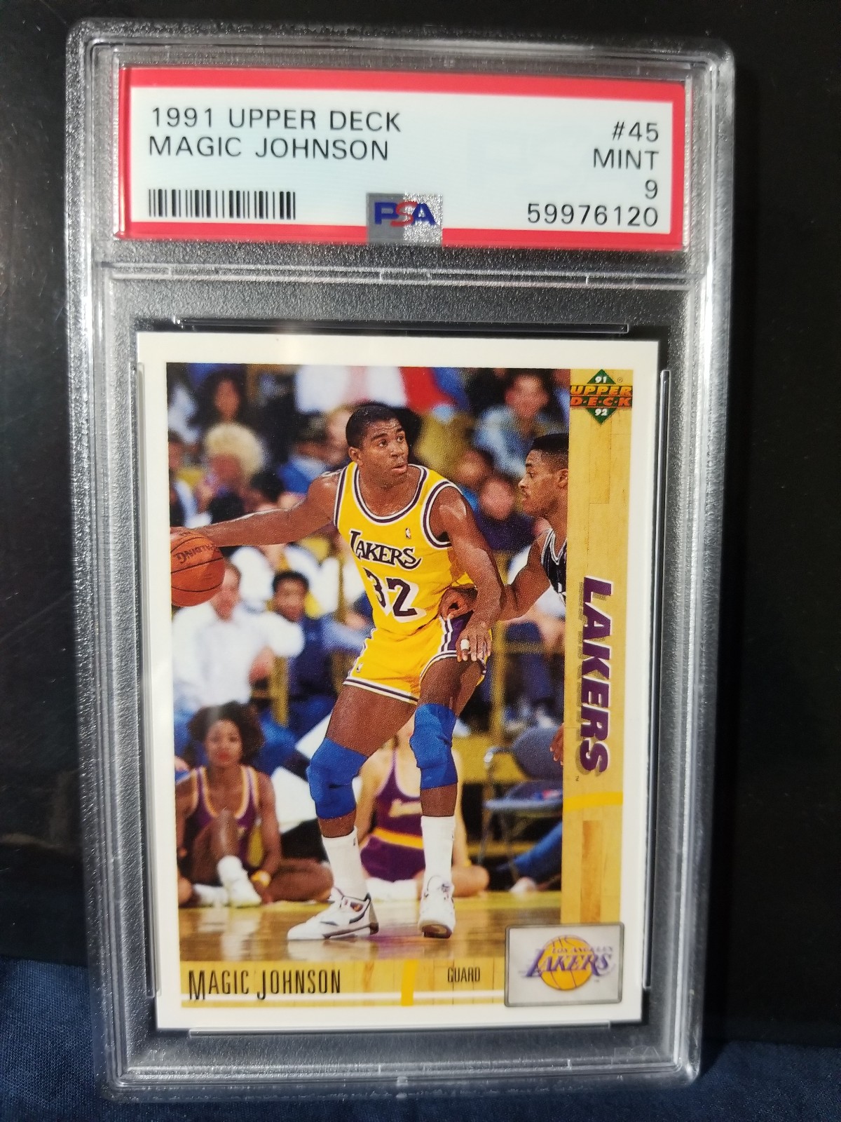 Magic Johnson 1991 ud psa 9 lakers nba basketball
