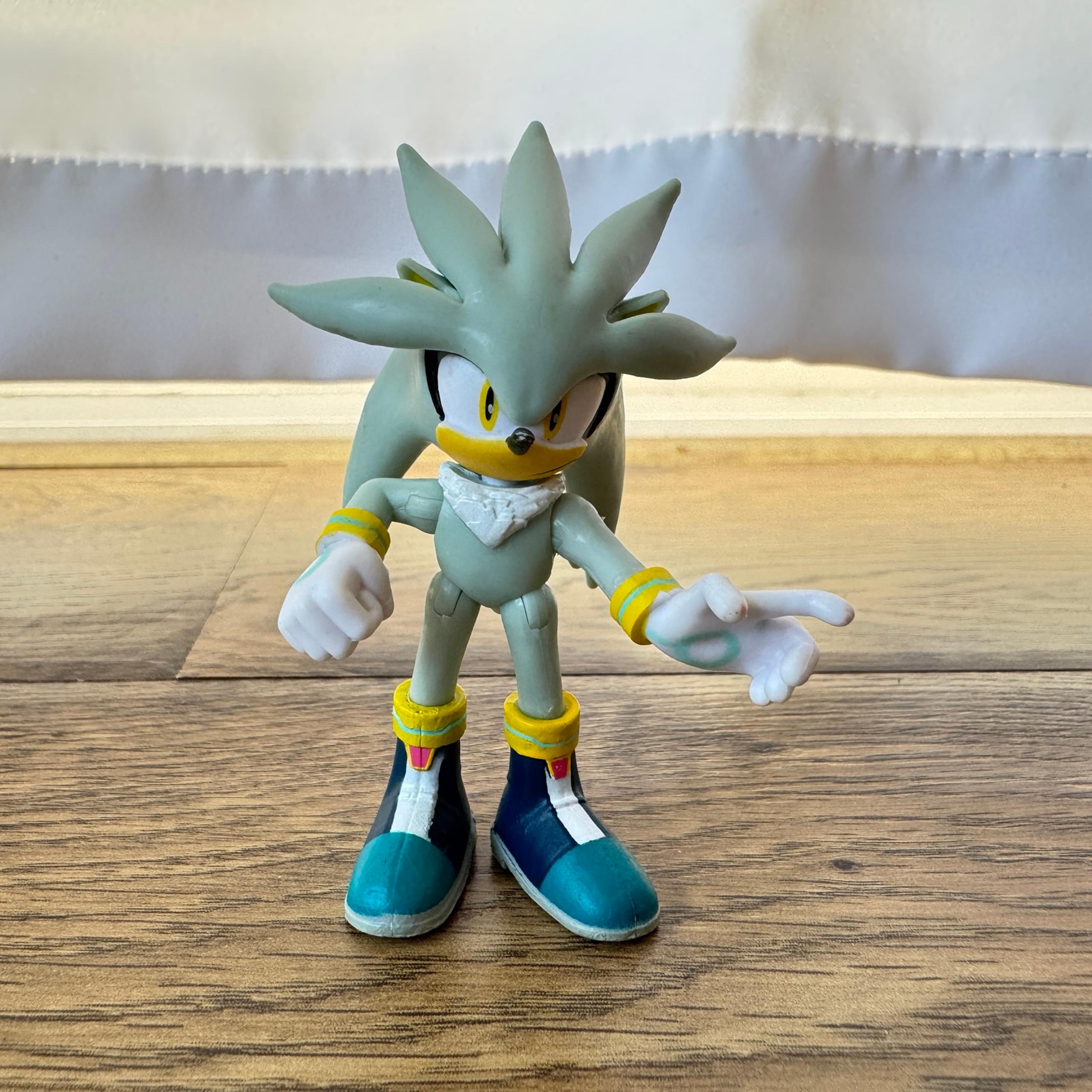 Silver Sonic The Hedgehog Jazwares 3-Inch Posable Action Figure – Rare Sega