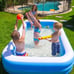 1pc Inflatable Pool, Family Swim Center Rectangular Swimming Pools For Adults