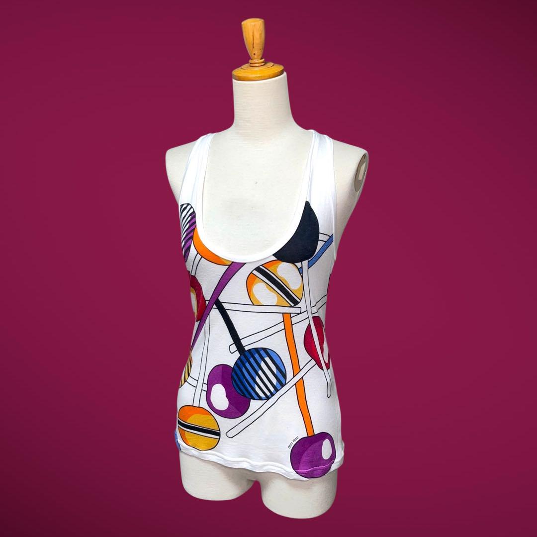 激安/新作 MIUMIU Candy tank top トップス
