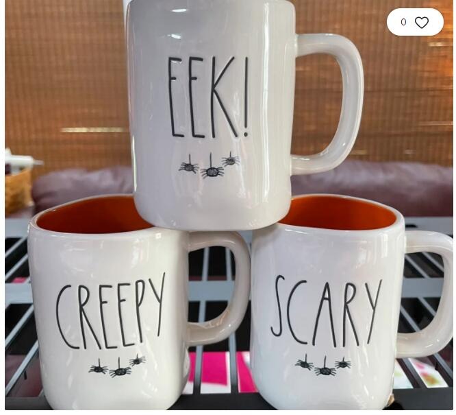 Rae Dunn halloween mugs