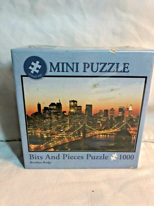 BRAND NEW SEALED Brooklyn Bridge Mini Puzzle Bits and Pieces 1000 Pieces