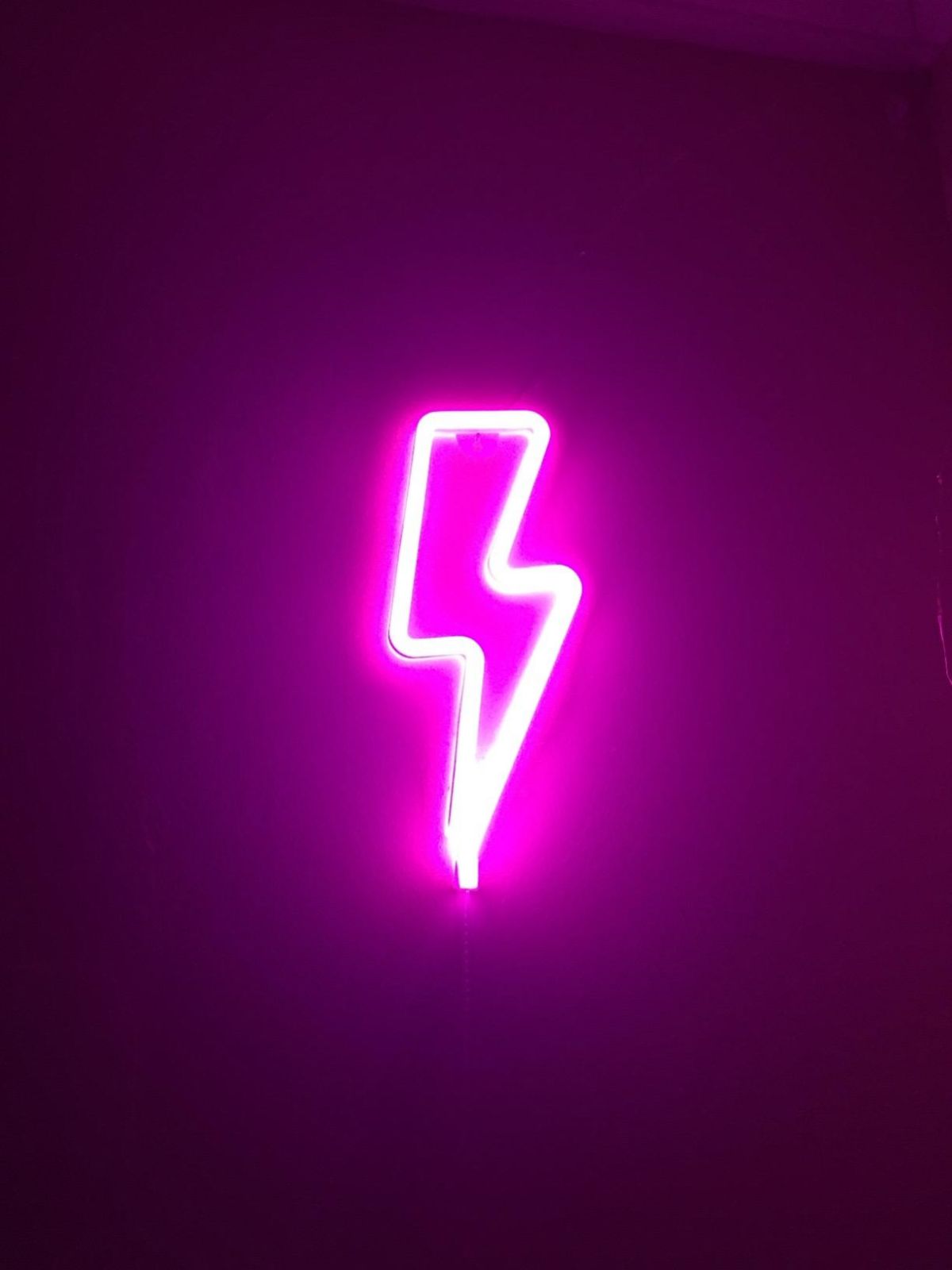 LED Neon Lightning Sign Shaped Decor Light