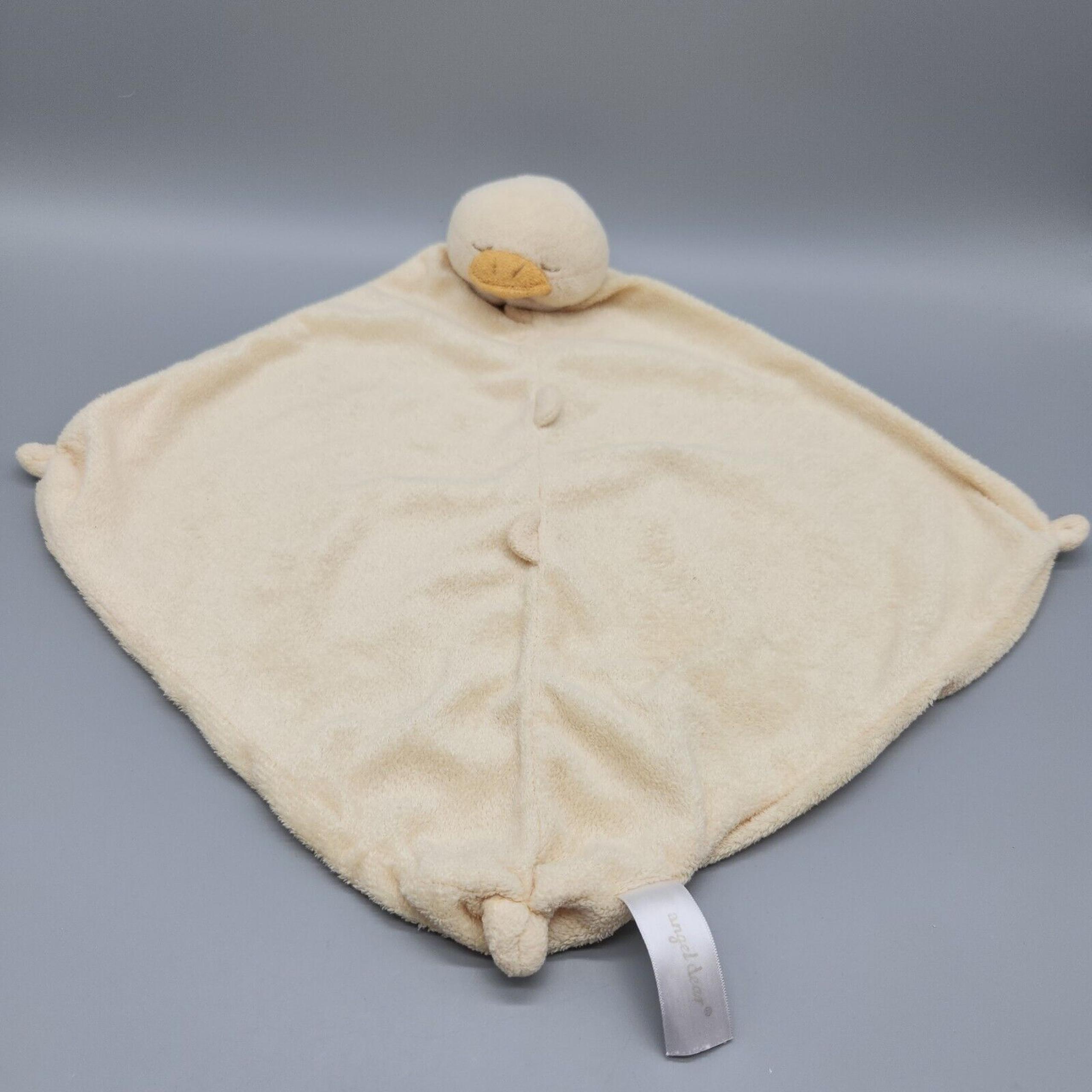 ANGEL DEAR Yellow Sleeping Duck Lovey Security Blanket Plush Soft Baby Toy 12"