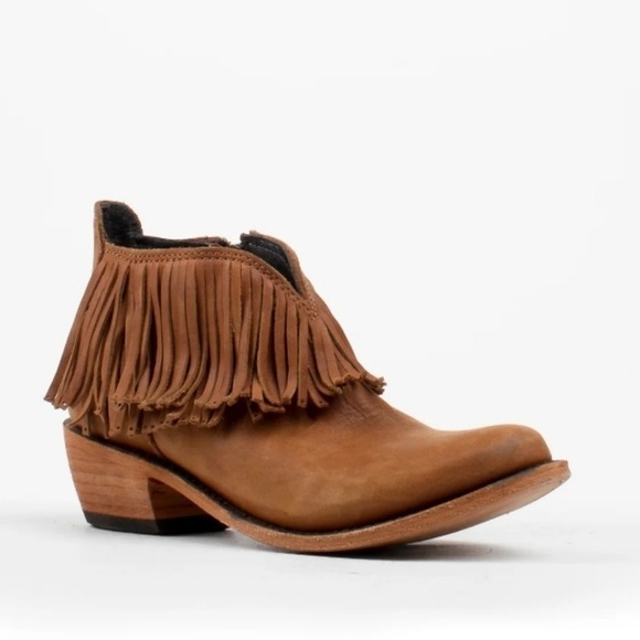Liberty Black Women Ankle Fringe Boho Hobo Boots Shoes Sz 8.5