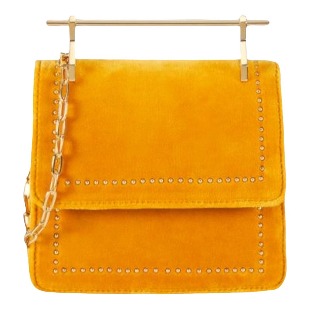 M2Malletier Mini Velvet Studded Top Handle Bag NWT
