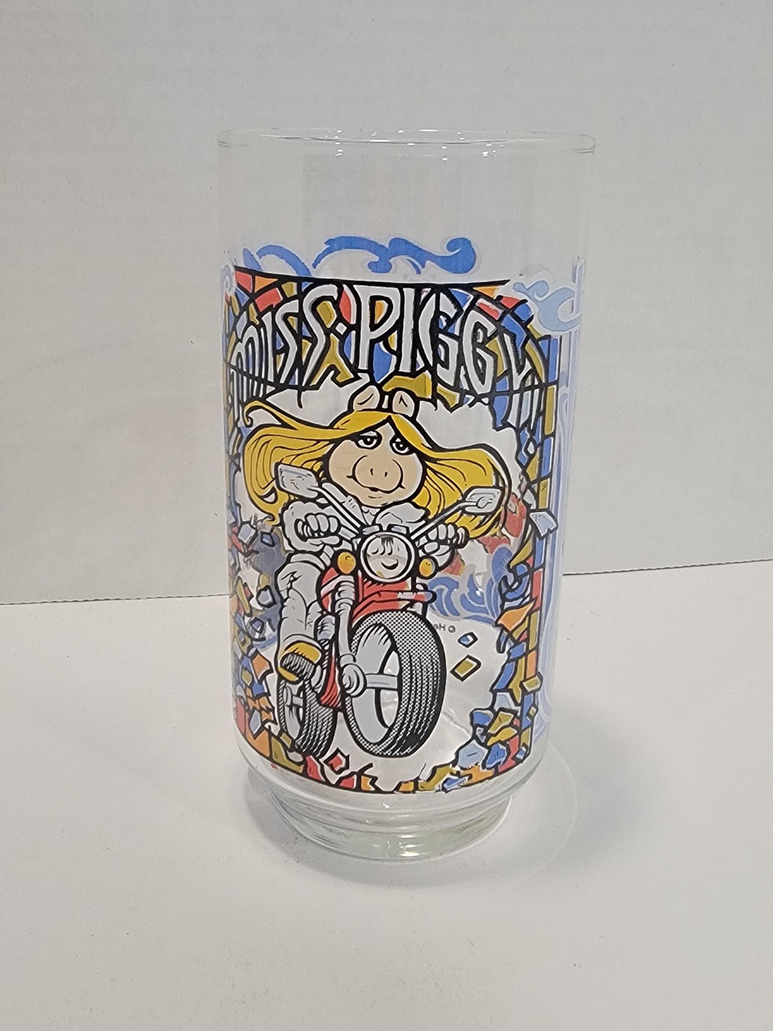 Vintage 1981 McDonalds Miss Piggy The Great Muppet Caper Drinking Glass