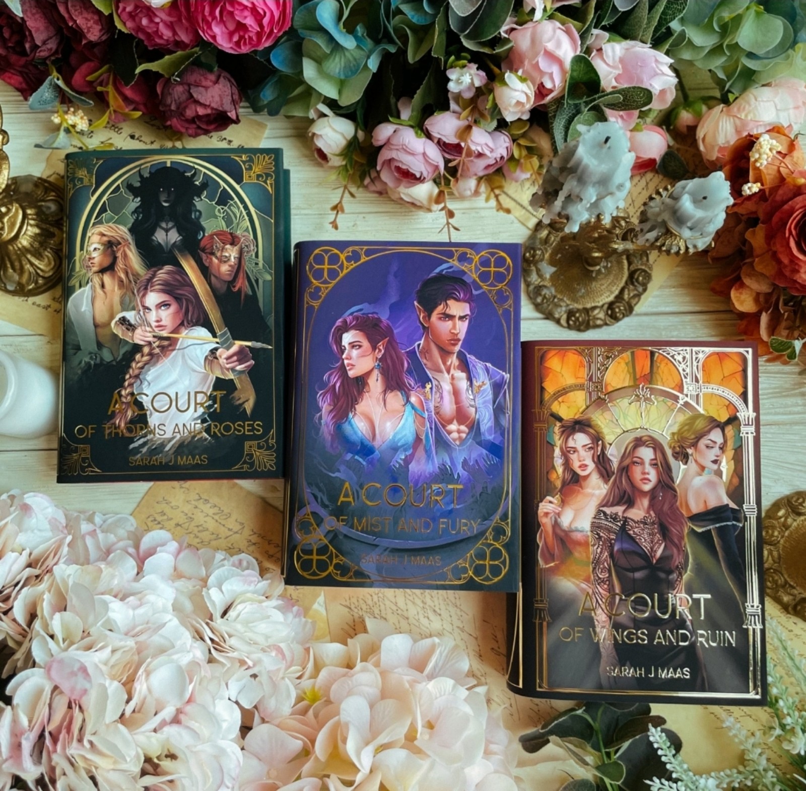 A Court of Thorns and Roses Dust Jackets