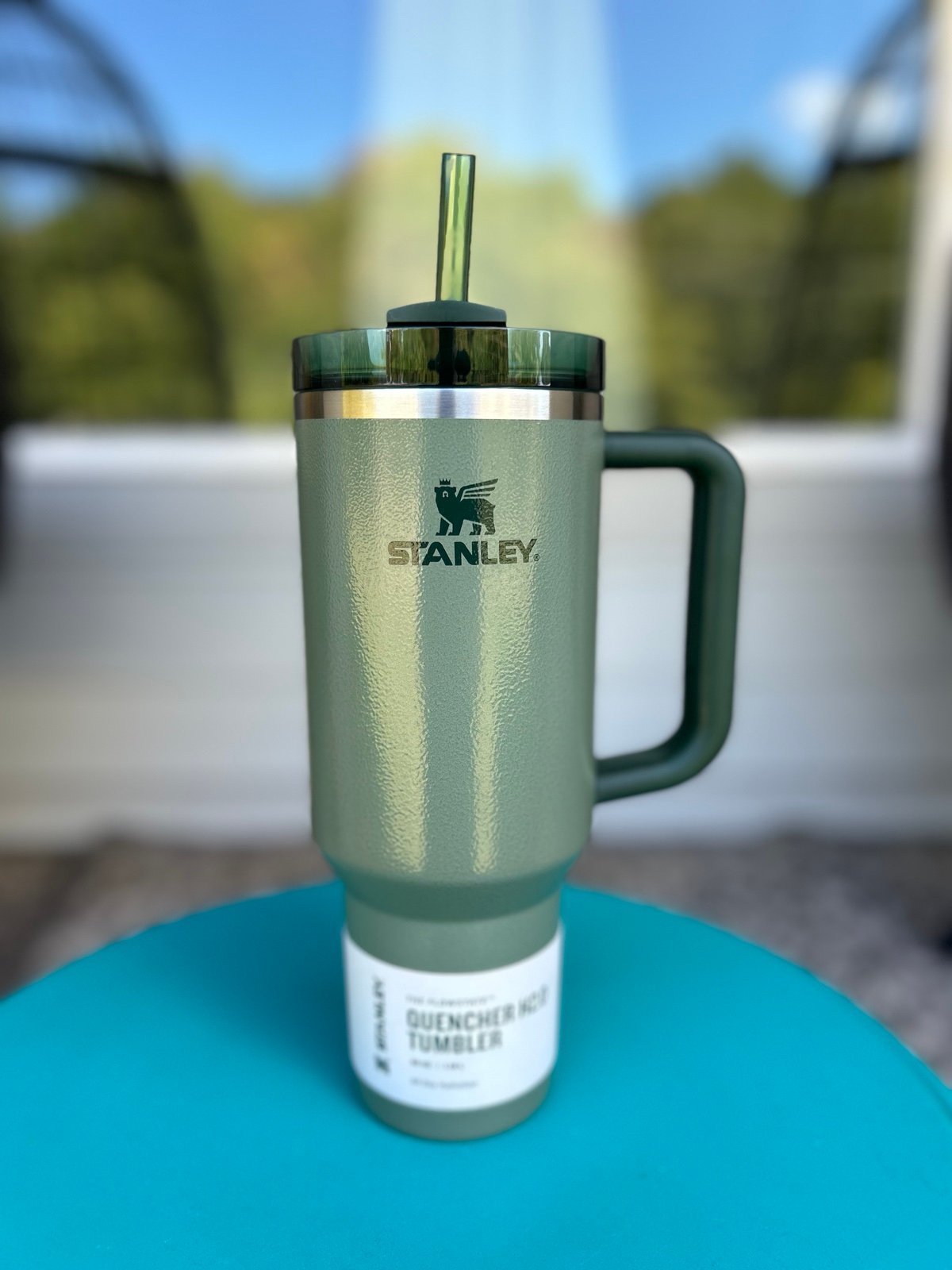 NEW Stanley H2.0 Quencher 40 oz Tumblers Green Hammertone