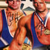 wwe Kurt Angle & Charlie Haas signed poster 11x17