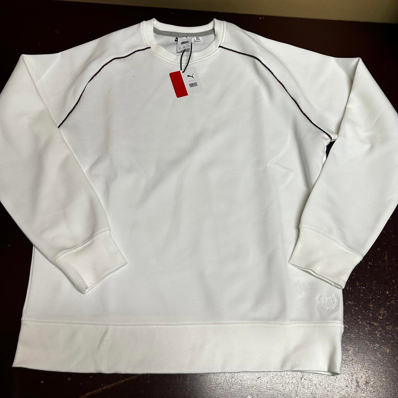Puma Nipsey Hussle the marathon continues White crewneck sweatshirt large