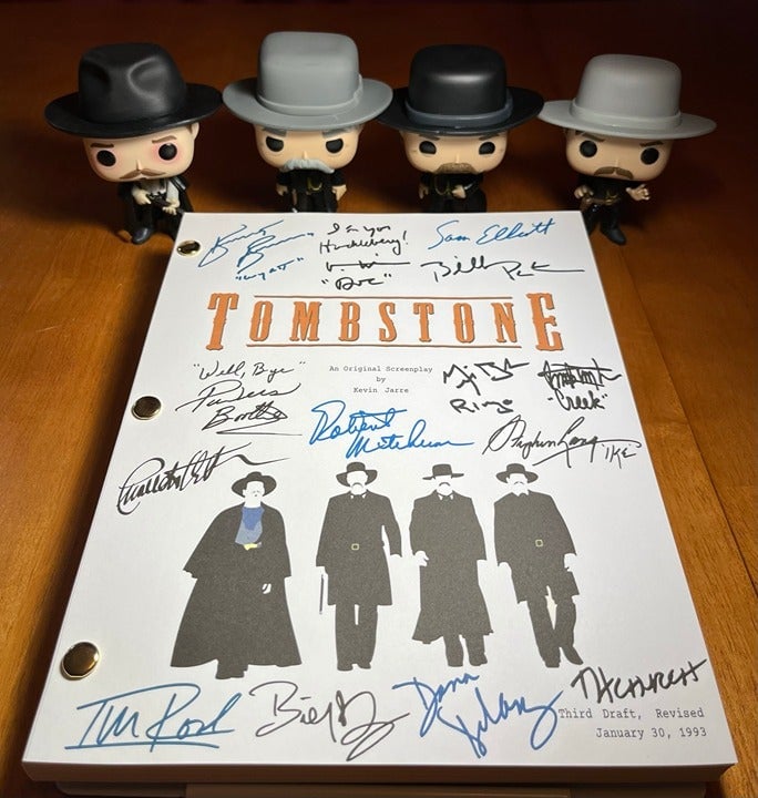 Tombstone Script Cast-Signed- Autograph Reprints- Kurt Russell- 135 Pages