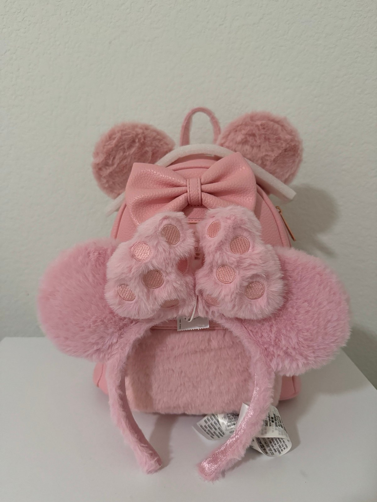 NWT Pink Loungefly Backpack & Matching Ears