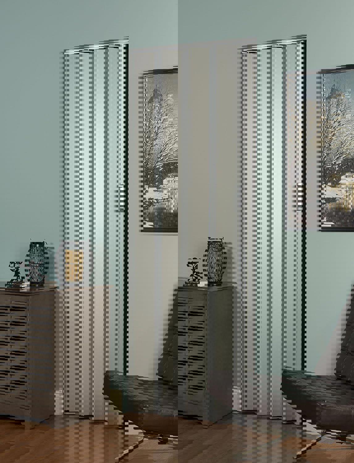 Interior Accordion Folding Door, 36 x 96 Inches