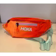 HOKA Fanny Waist Pack - Neon Orange / Teal - Adjustable - Zip Pockets belt bag