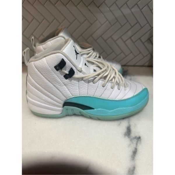 Nike Air Jordan Retro Light Aqua Sneakers Lace Up Size 6.5 510815-100