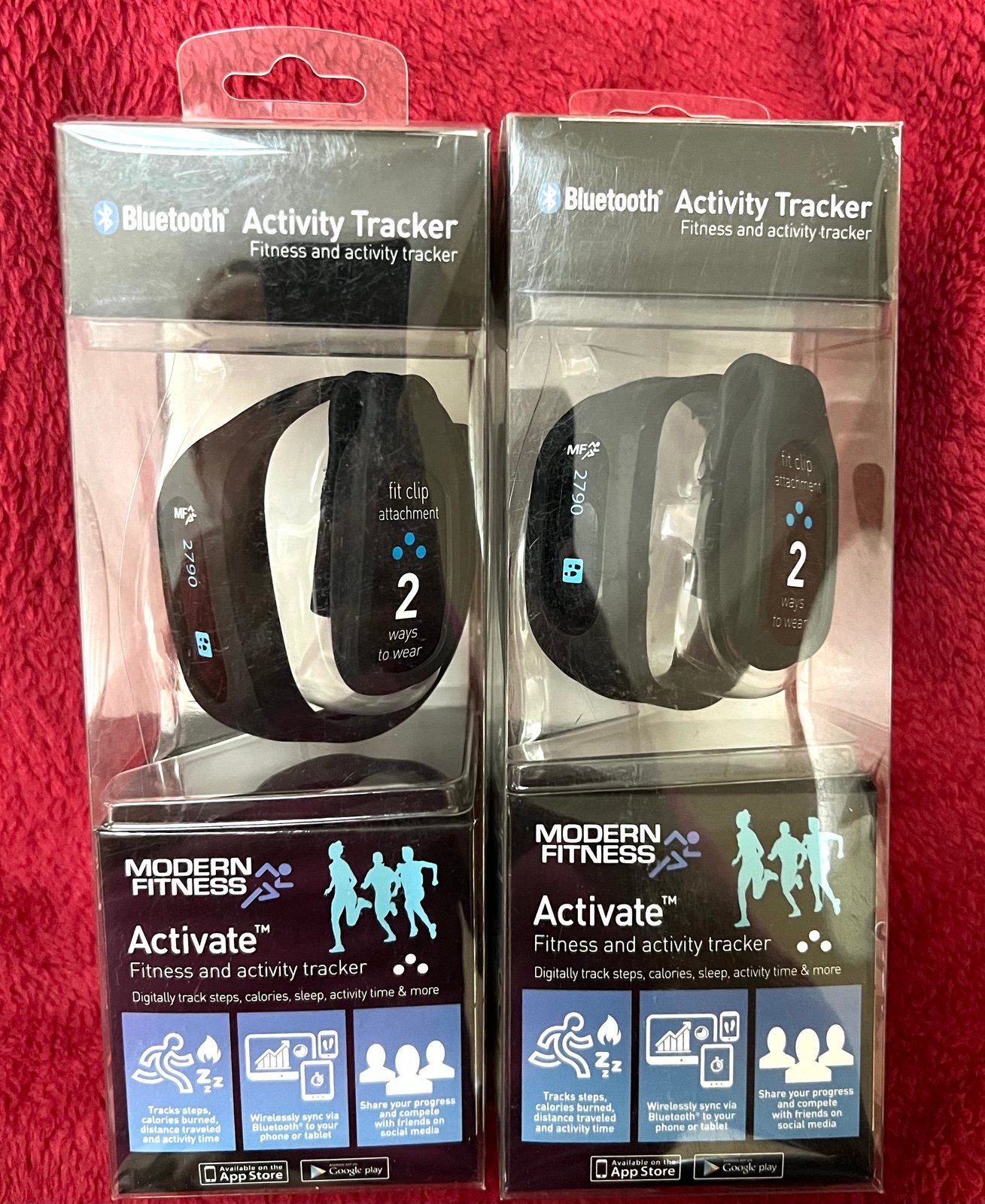 Two Bluetooth activity tracker mordern fitness activate ifb new