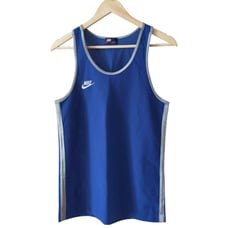 Rare NIKE Nike Tank Top 80s Navy Tag Embroidery Old Vintage