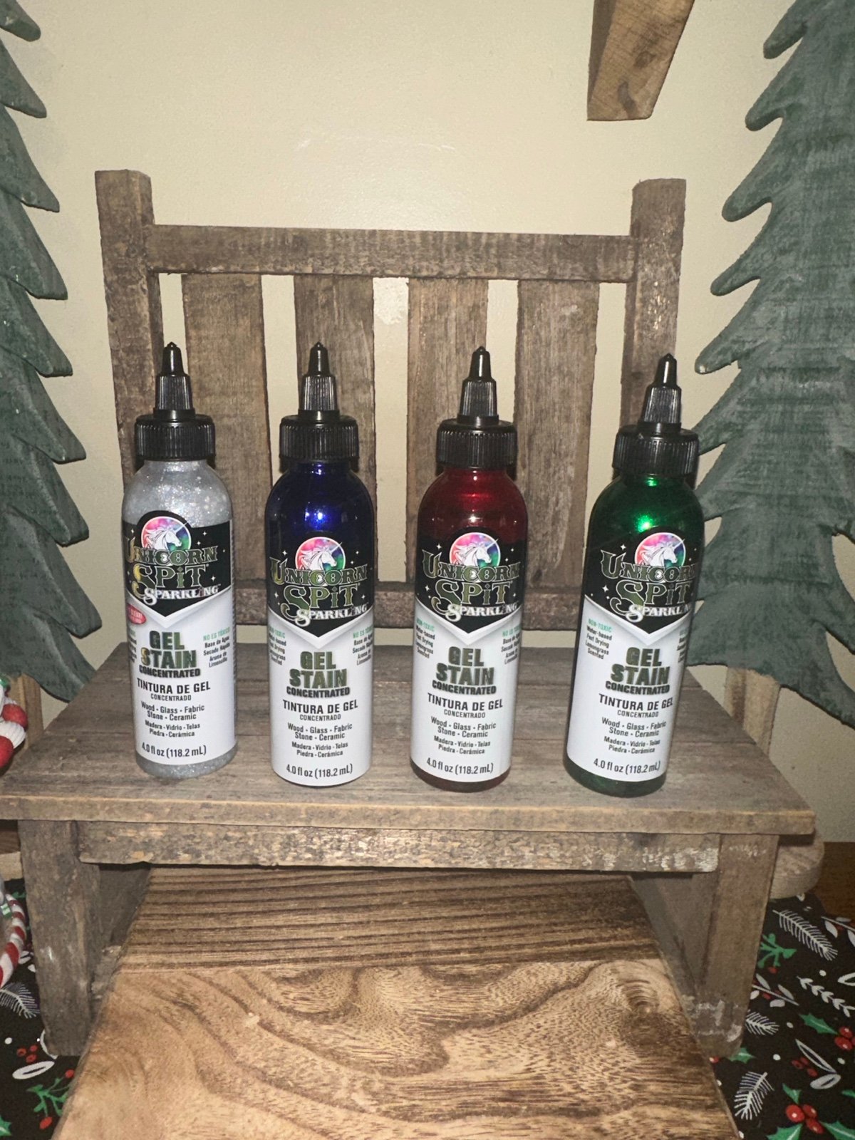 Bundle of 4 Unicorn spit glitter NEW gel stain