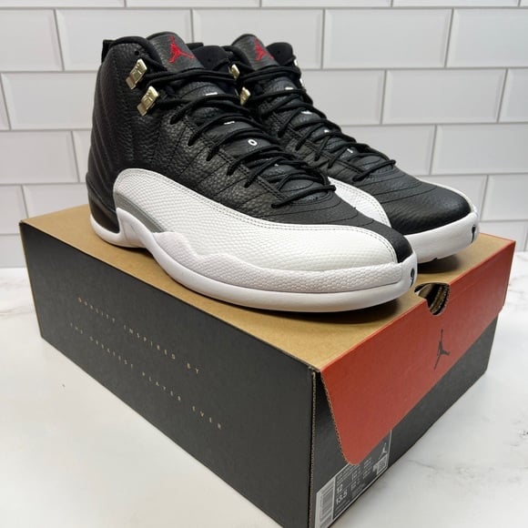 NEW Nike Retro Air Jordan Black Playoff Playoffs 12s 12 Mens Men