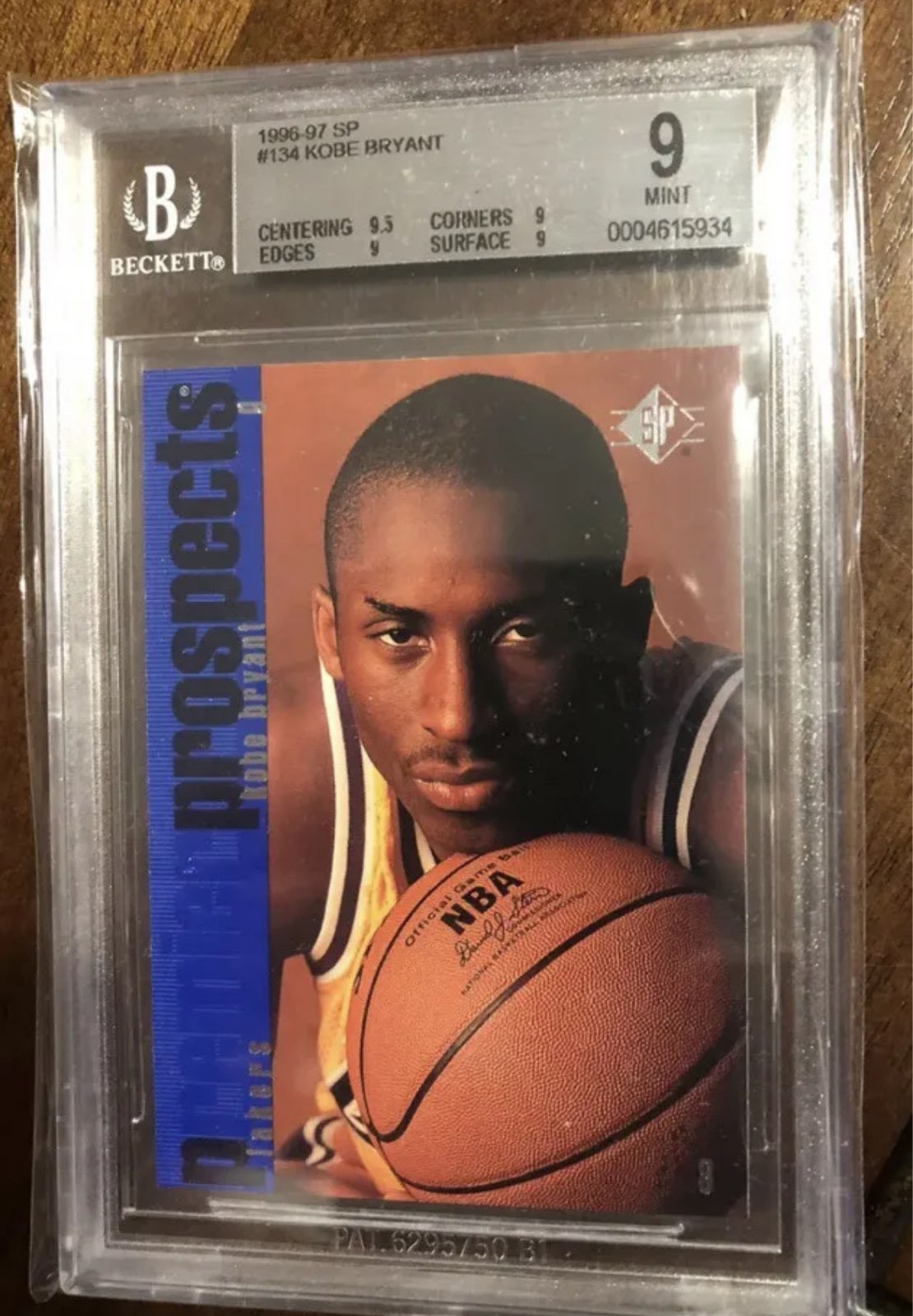 Kobe Bryant 1996-97 Upper Deck SP #134 RC Rookie BGS 9