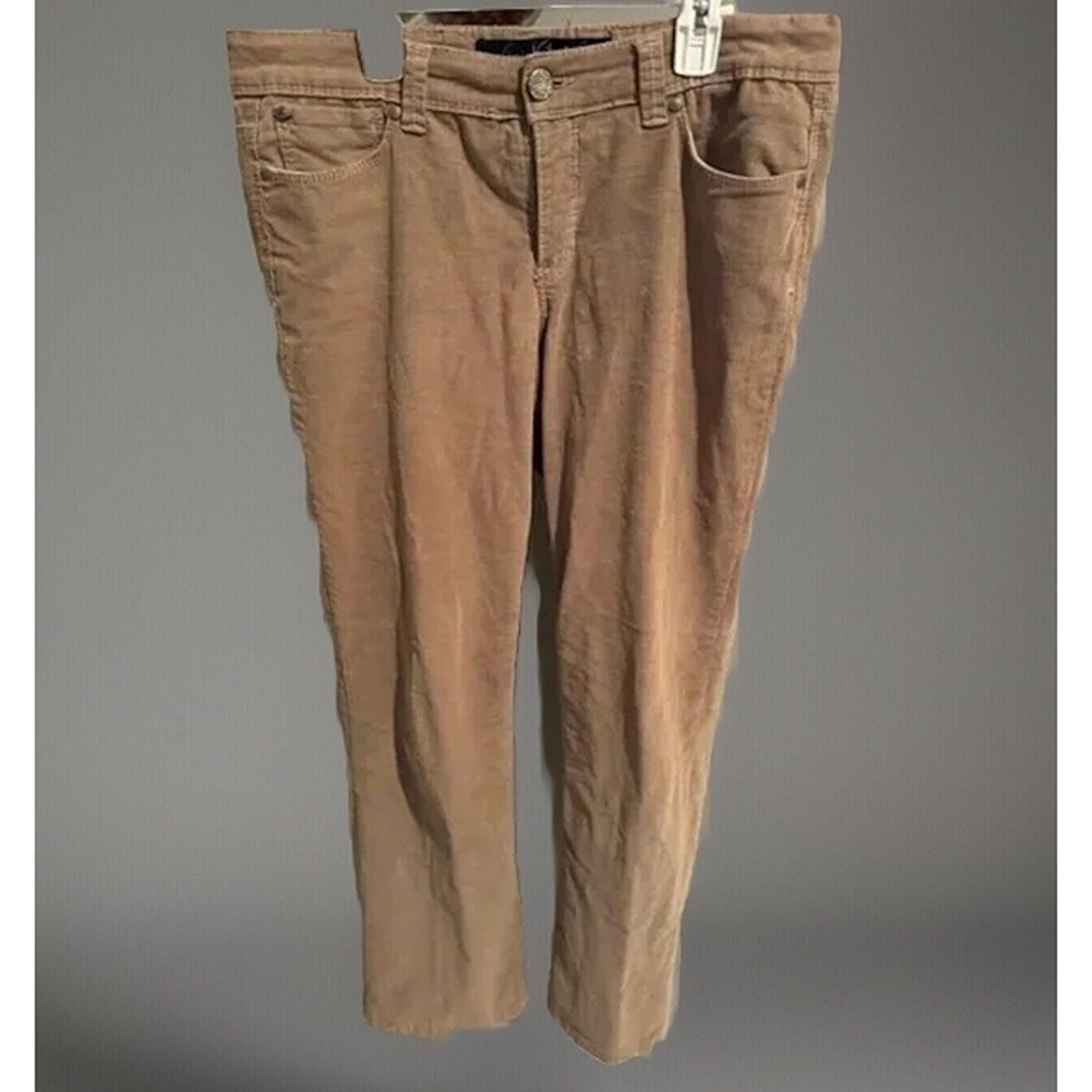 Womens Size 8 Regular Gloria Vanderbilt Tan Corduroy Cords Pants
