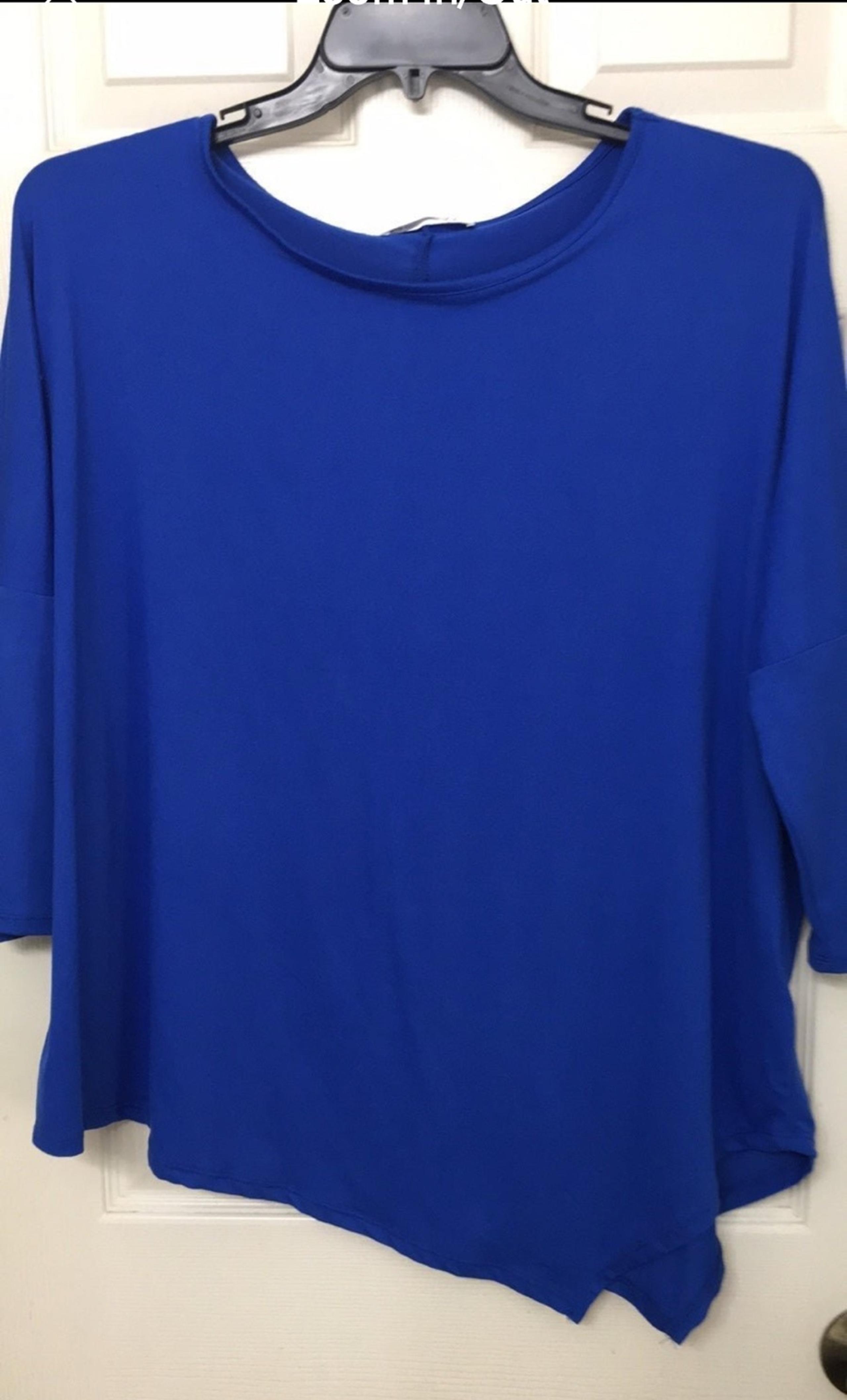 Royal blue top 1X