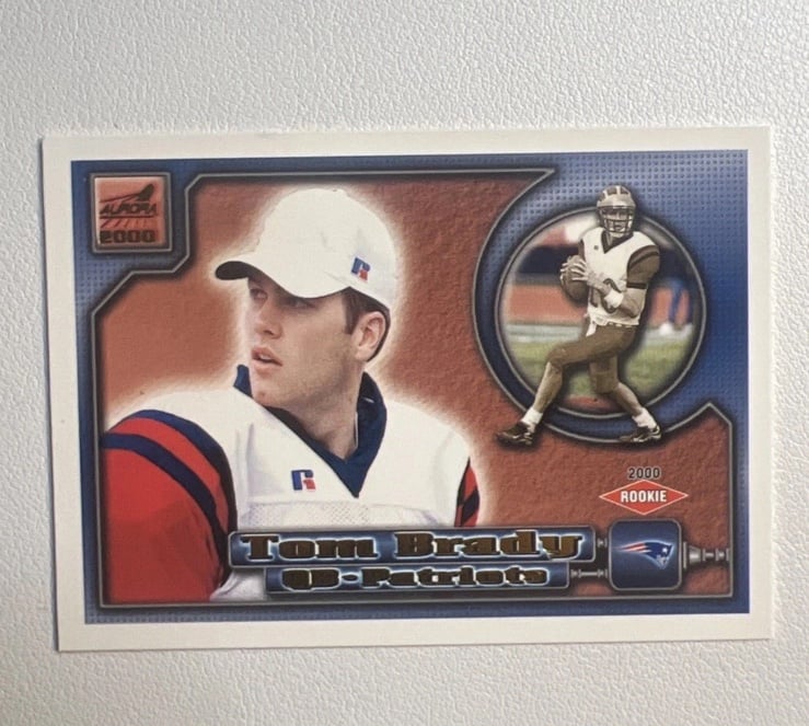 Tom Brady~ 2000 Pacific Aurora RC #84