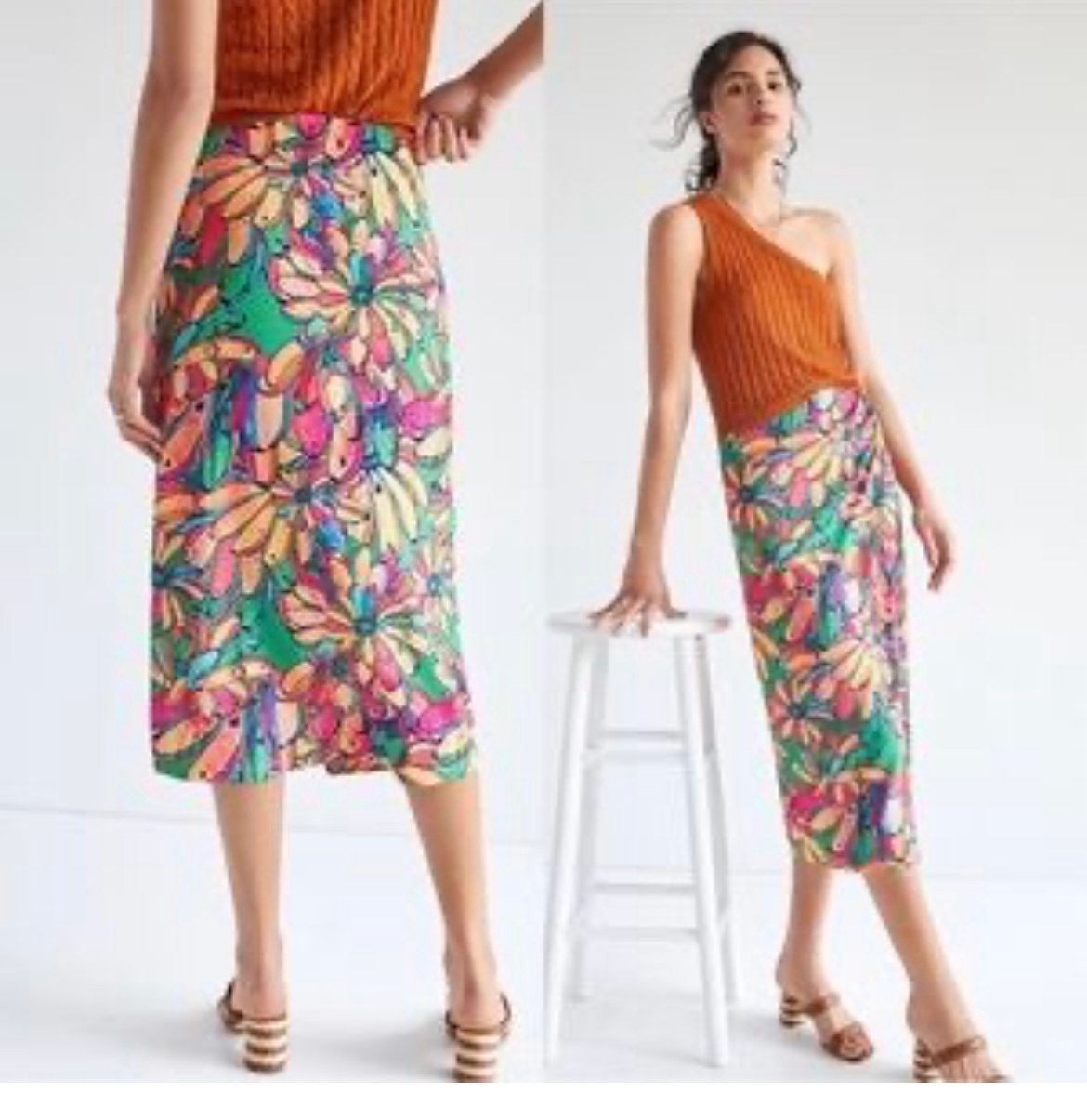 farm rio midi skirt