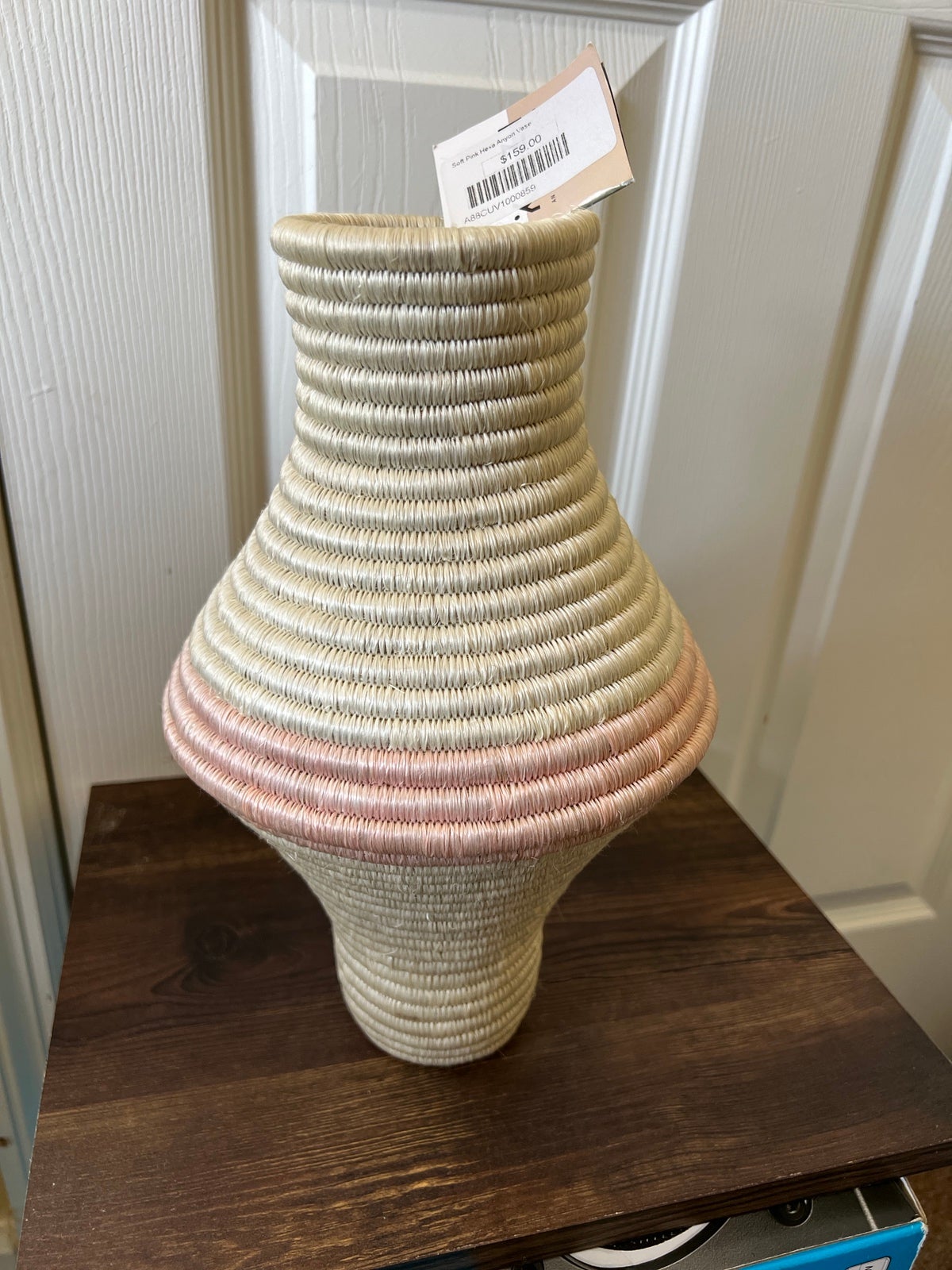 Soft Pink Hexa Anyon African Vase