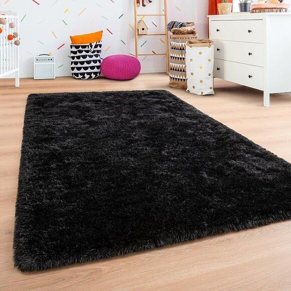 NEW Soft Fluffy Bedroom Rugs, 8 x 10 Feet Indoor Shaggy Plush Area Rug