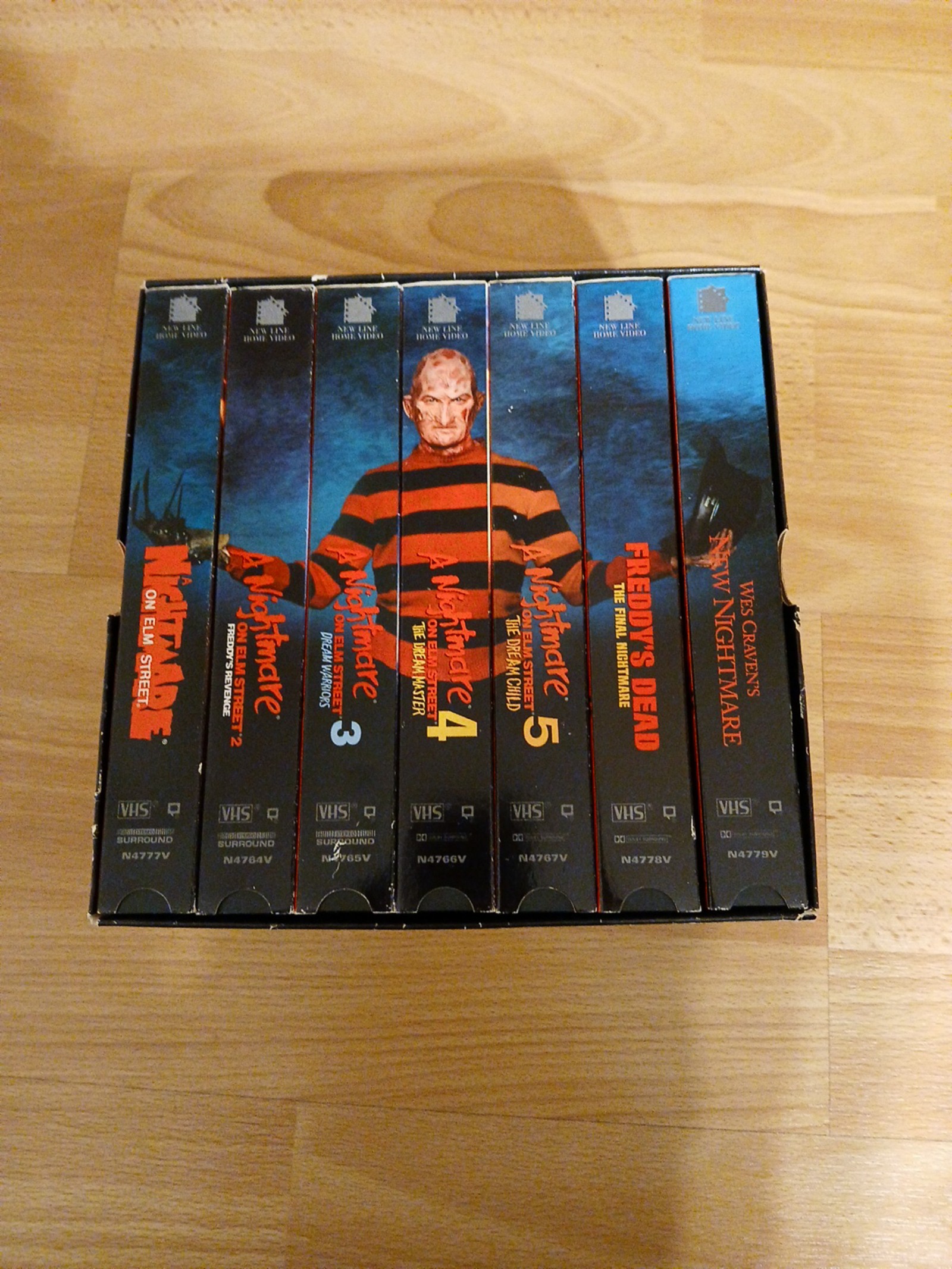 A Nightmare on Elm Street, Nightmare Collection VHS lot, complete set