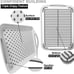 Serving Tray with Handles, Silicone Gripping Nubs Large Non Slip 2 Pcs