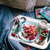 Serving Tray with Handles, Silicone Gripping Nubs Large Non Slip 2 Pcs
