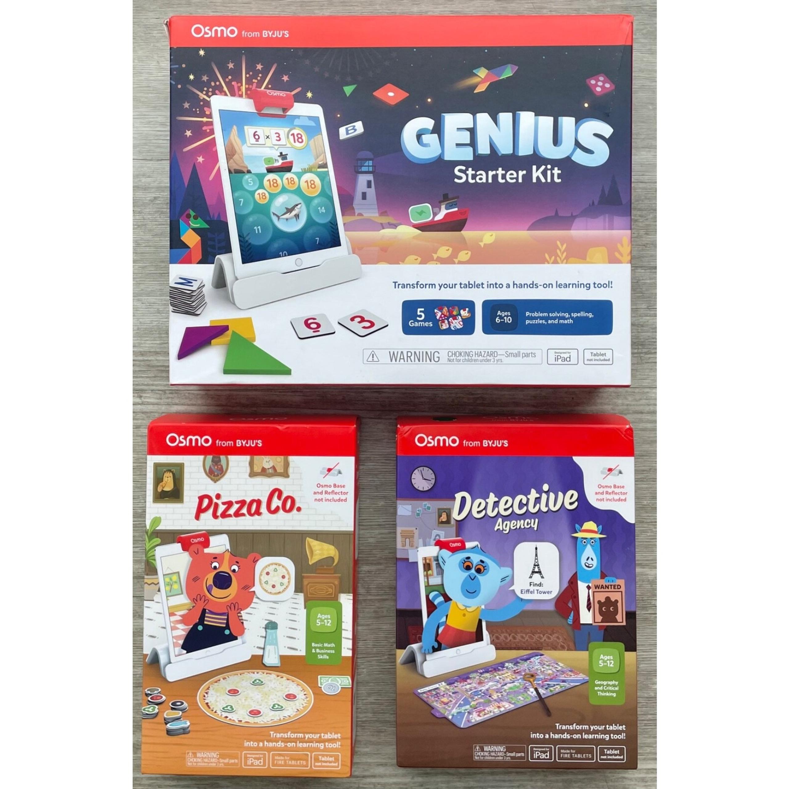 Osmo Lot: Genius Starter, Pizza Co. & Detective Agency - iPad Learning Kit