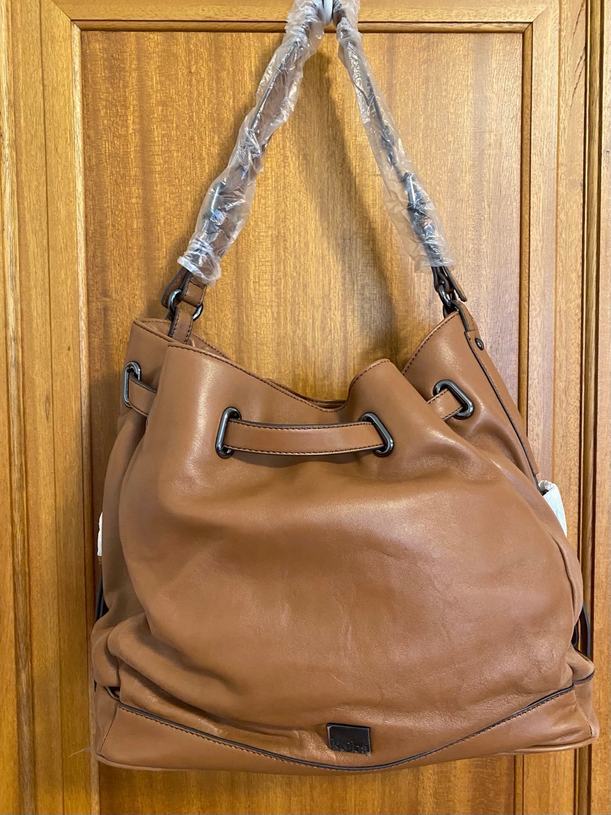 NEW Kooba Aubrey Brown Leather Shoulder Tote