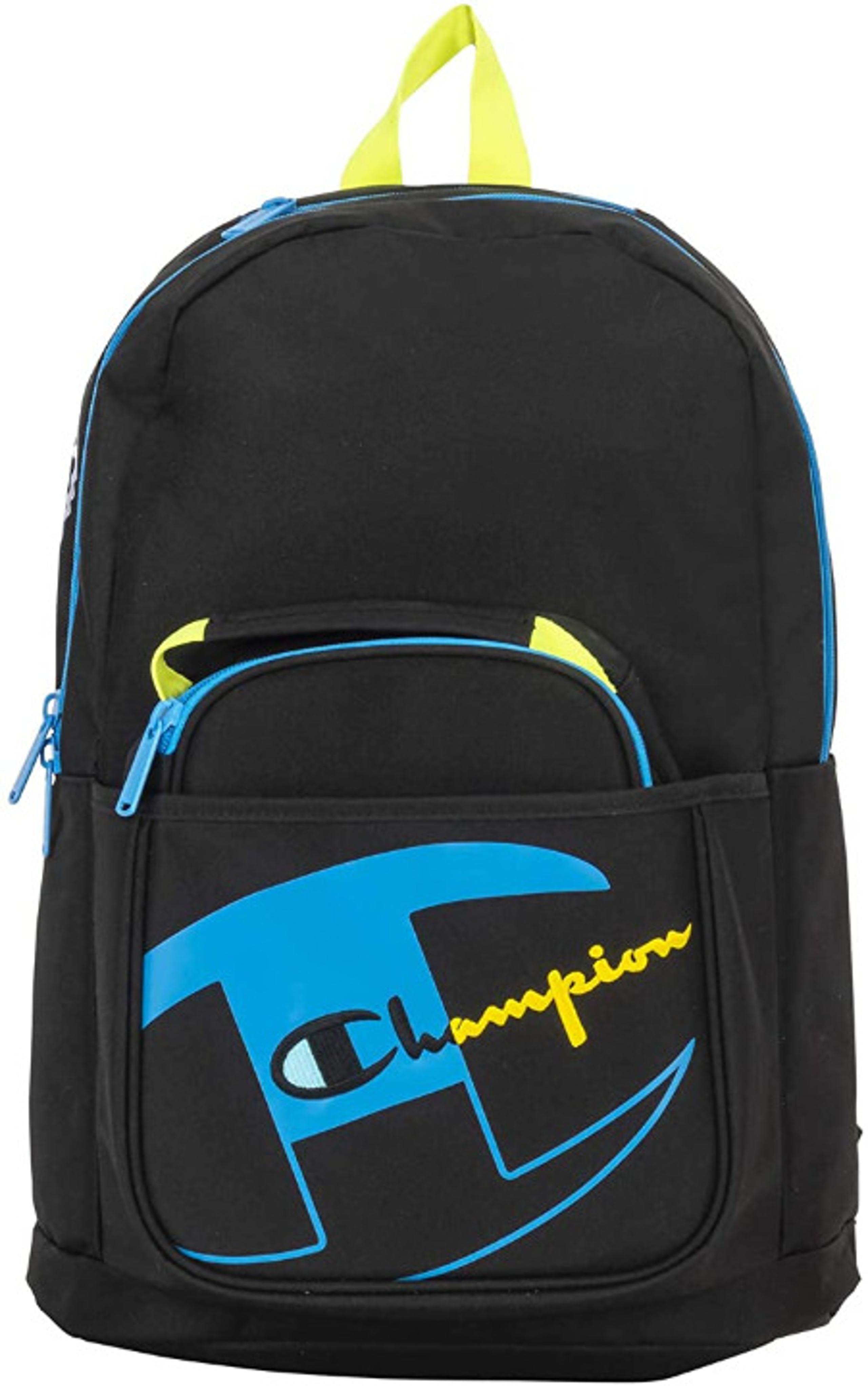 Champion Youth Backpack with Removable Lunch Kit One Size Black/Blue - CHY1014